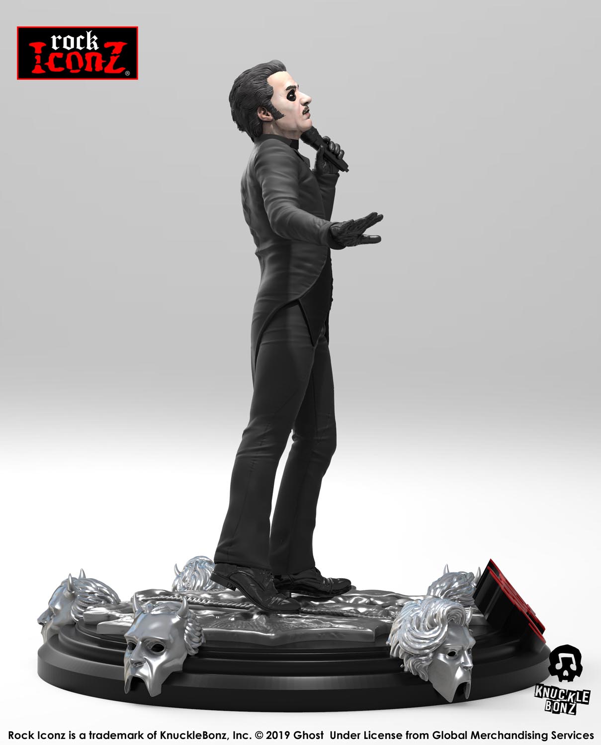 Ghost Cardinal Copia (Black Tuxedo) KnuckleBonz Statue